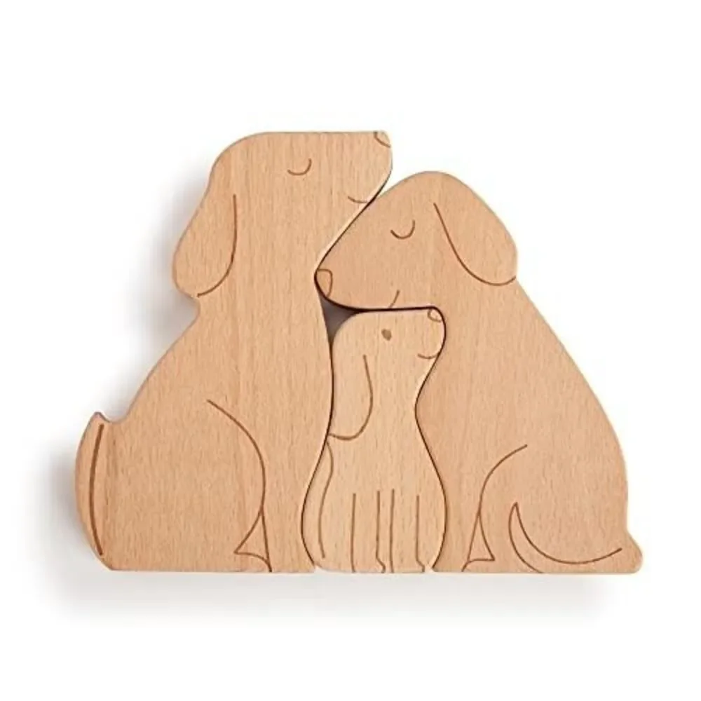 DEMDACO One of The Pack Dog 7.5 x 5.5 Childrens Wooden Figurine